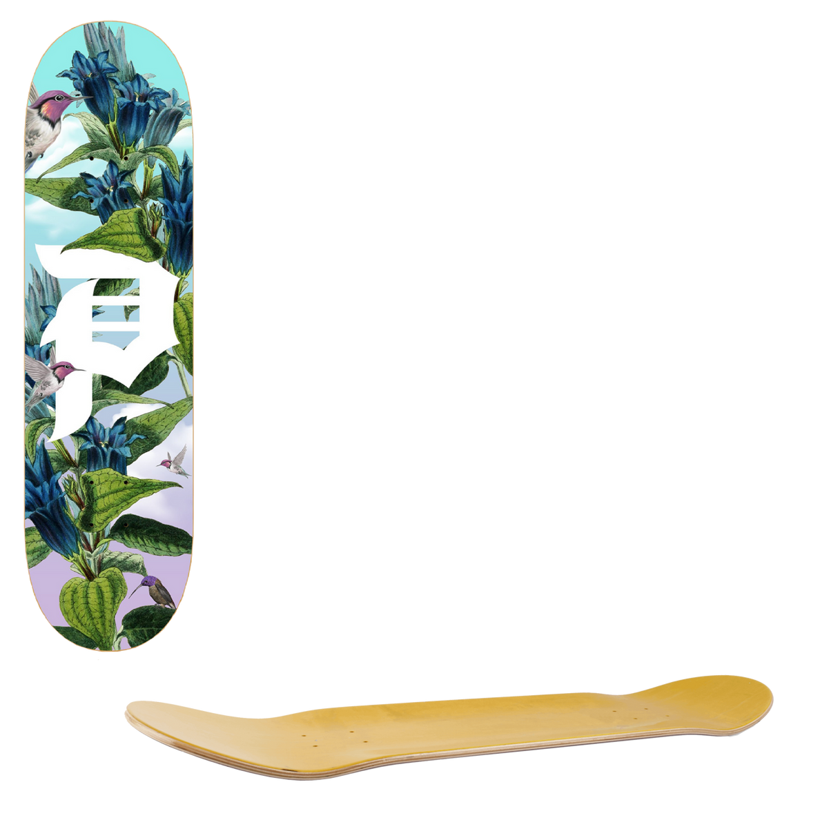 Primitive Dirty P Humming Skateboard Deck 8"