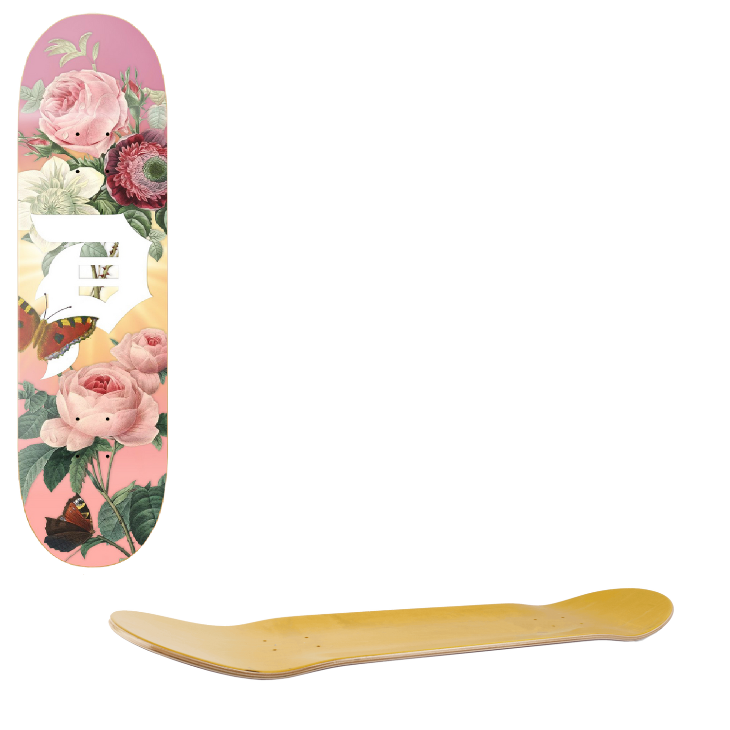 Primitive Dirty P Vase Skateboard Deck 8.125"