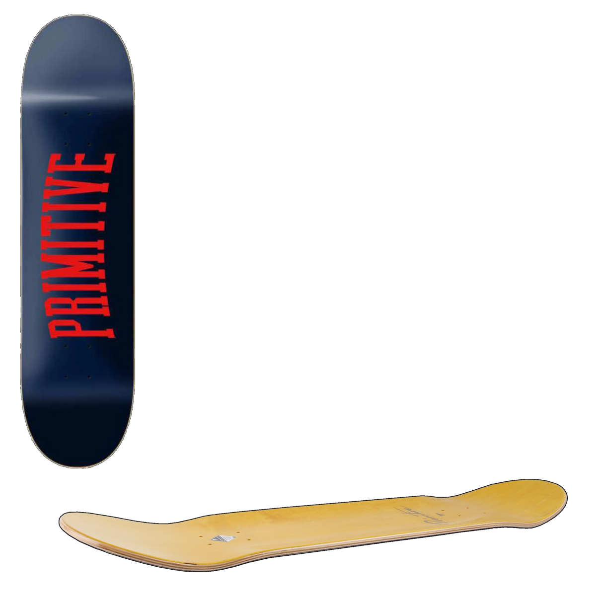Primitive Collegiate Large Skateboard Deck 8''