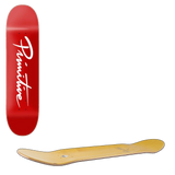 Primitive Nuevo Script Skateboard Deck 8.125'' - Red
