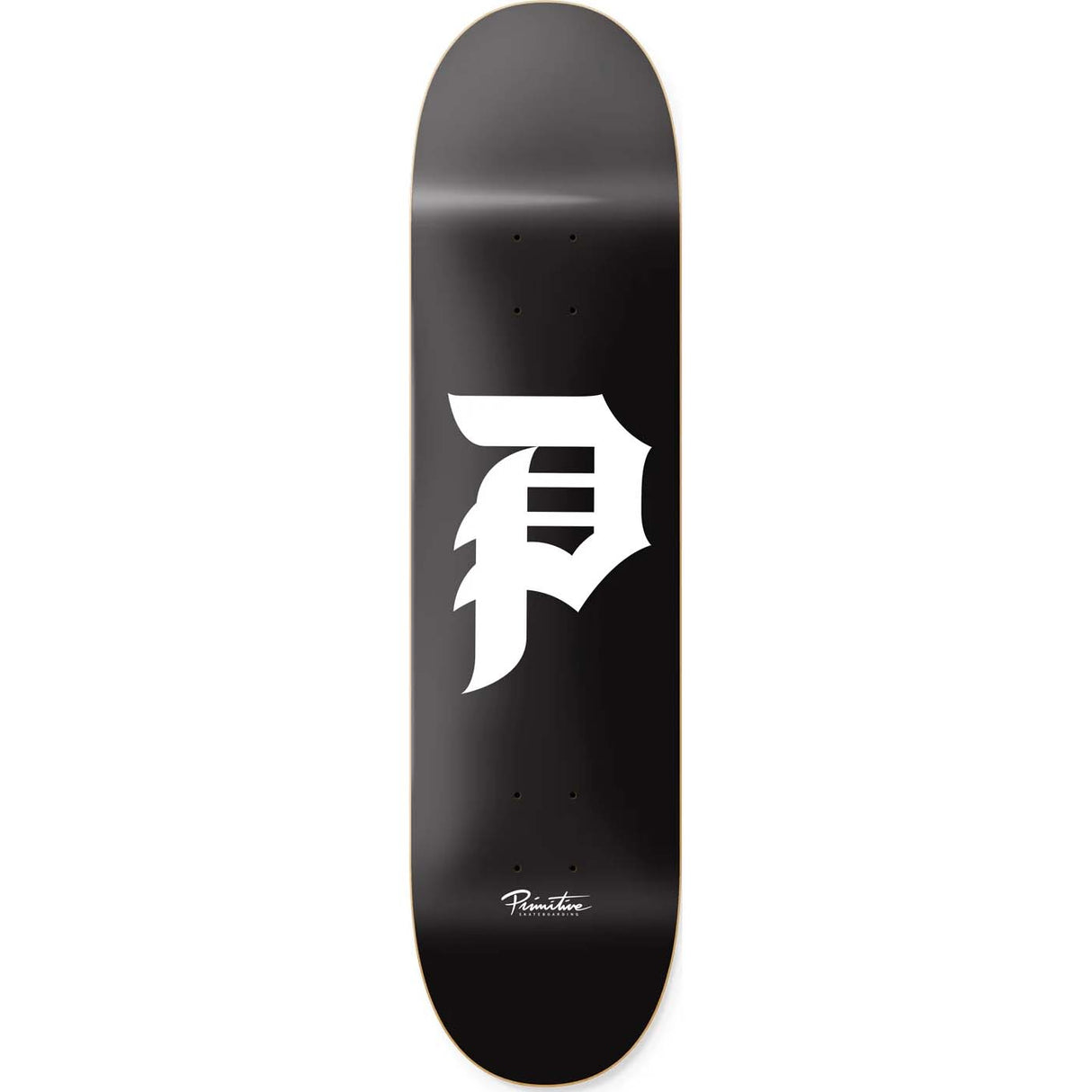 Primitive Dirty P Core Skateboard Deck - Black/White 8"