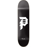 Primitive Dirty P Core Skateboard Deck - Black/White 8"