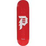 Primitive Dirty P Core Skateboard Deck - Red 8.13"