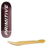 Primitive Euro Slant Cord Skateboard Deck - Burgundy 8.13"