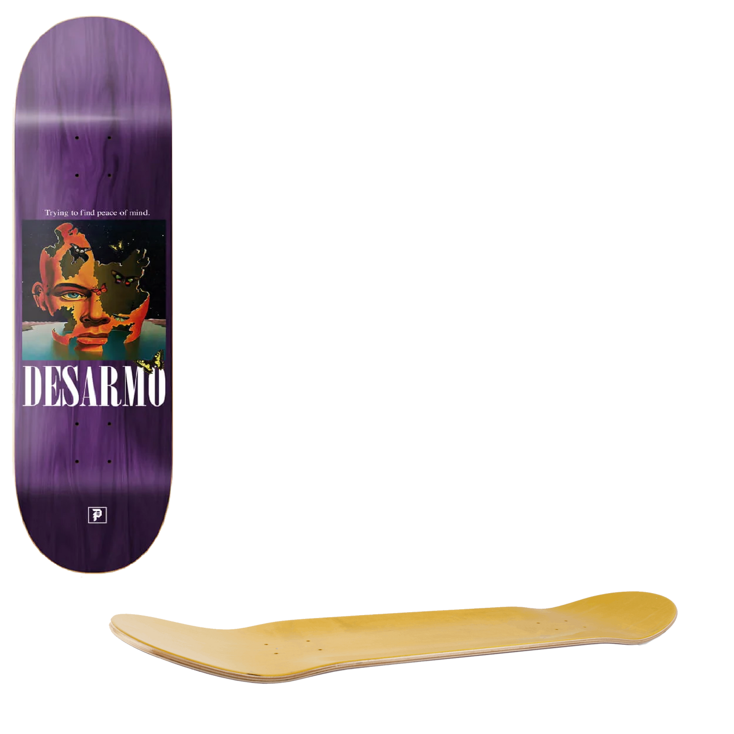 Primitive Head Case Skateboard Deck - Desarmo 8.125"