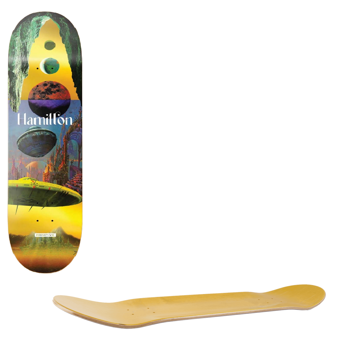 Primitive New Worlds Skateboard Deck - Hamilton 8.125"