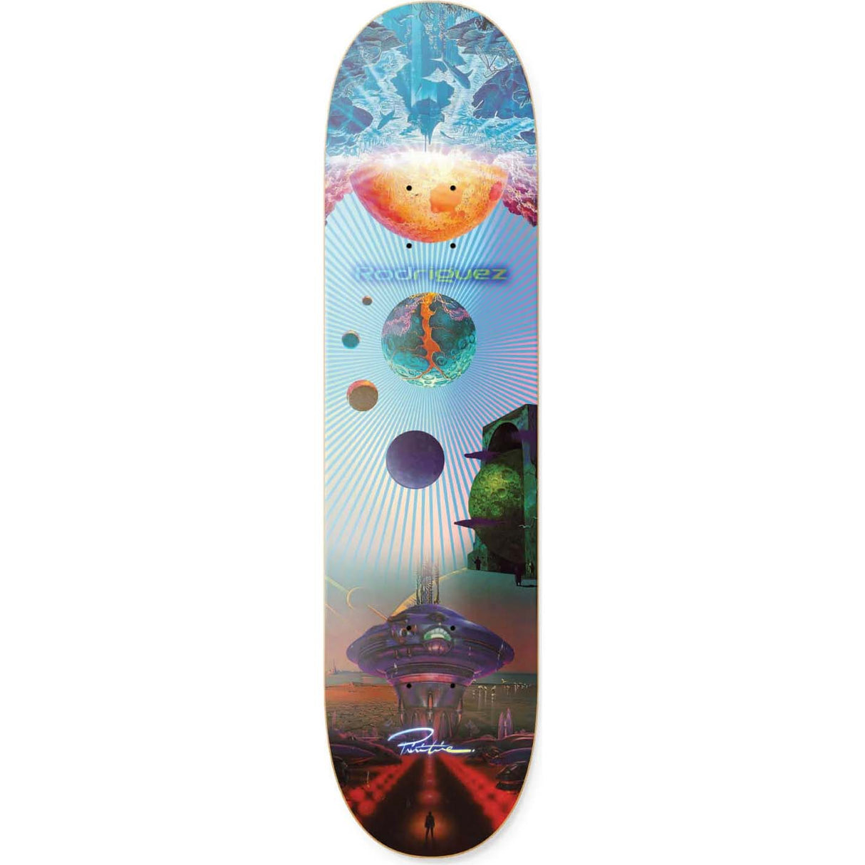 Primitive New Worlds Skateboard Deck - Rodriguez 8.25"