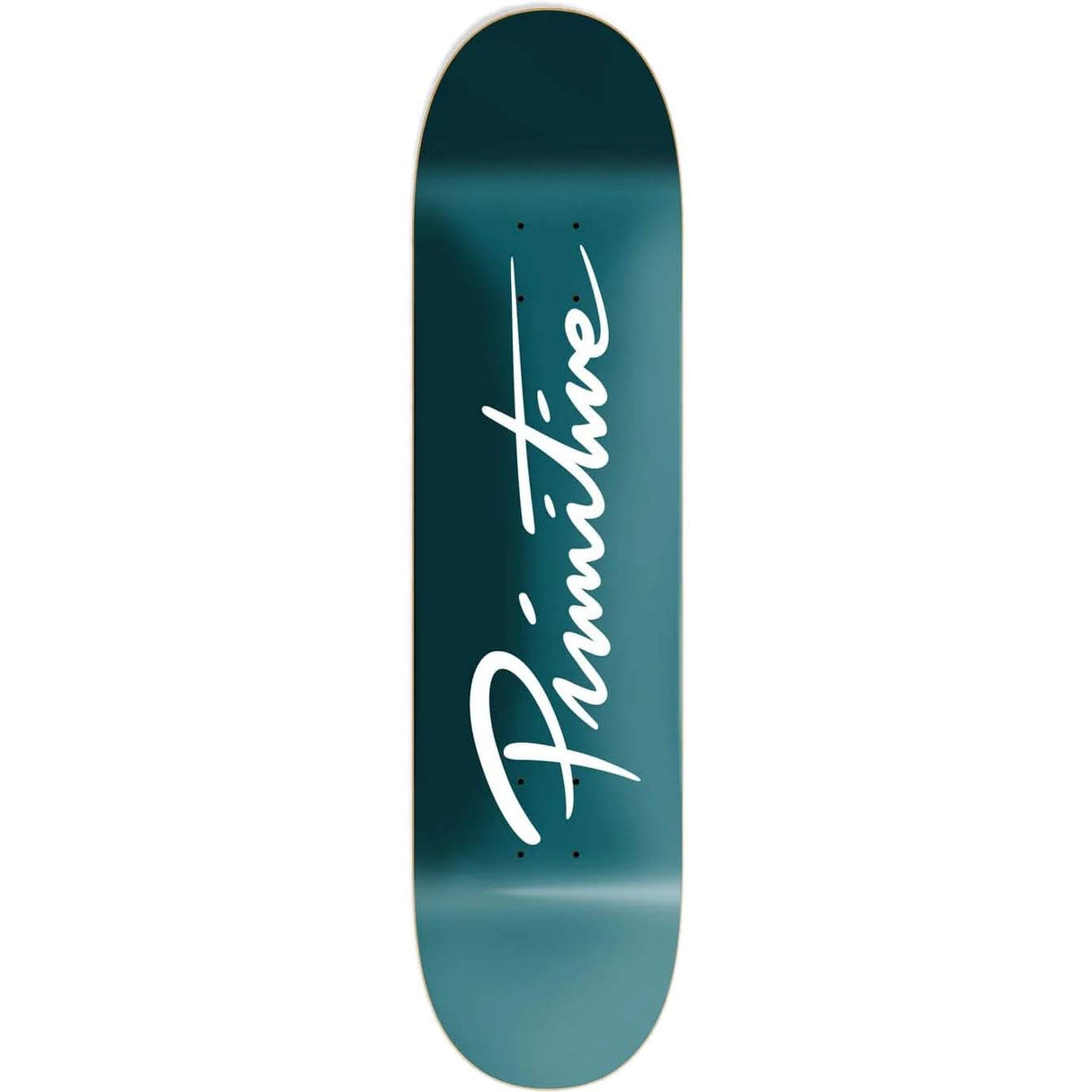 Primitive Nuevo Script Core Skateboard Deck - Teal 8.25"