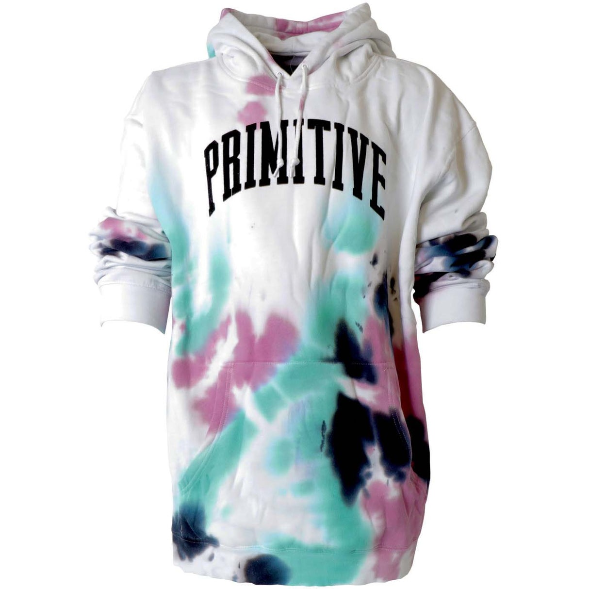 Primitive Collegiate Washed Fleece Hoodie - White/Green