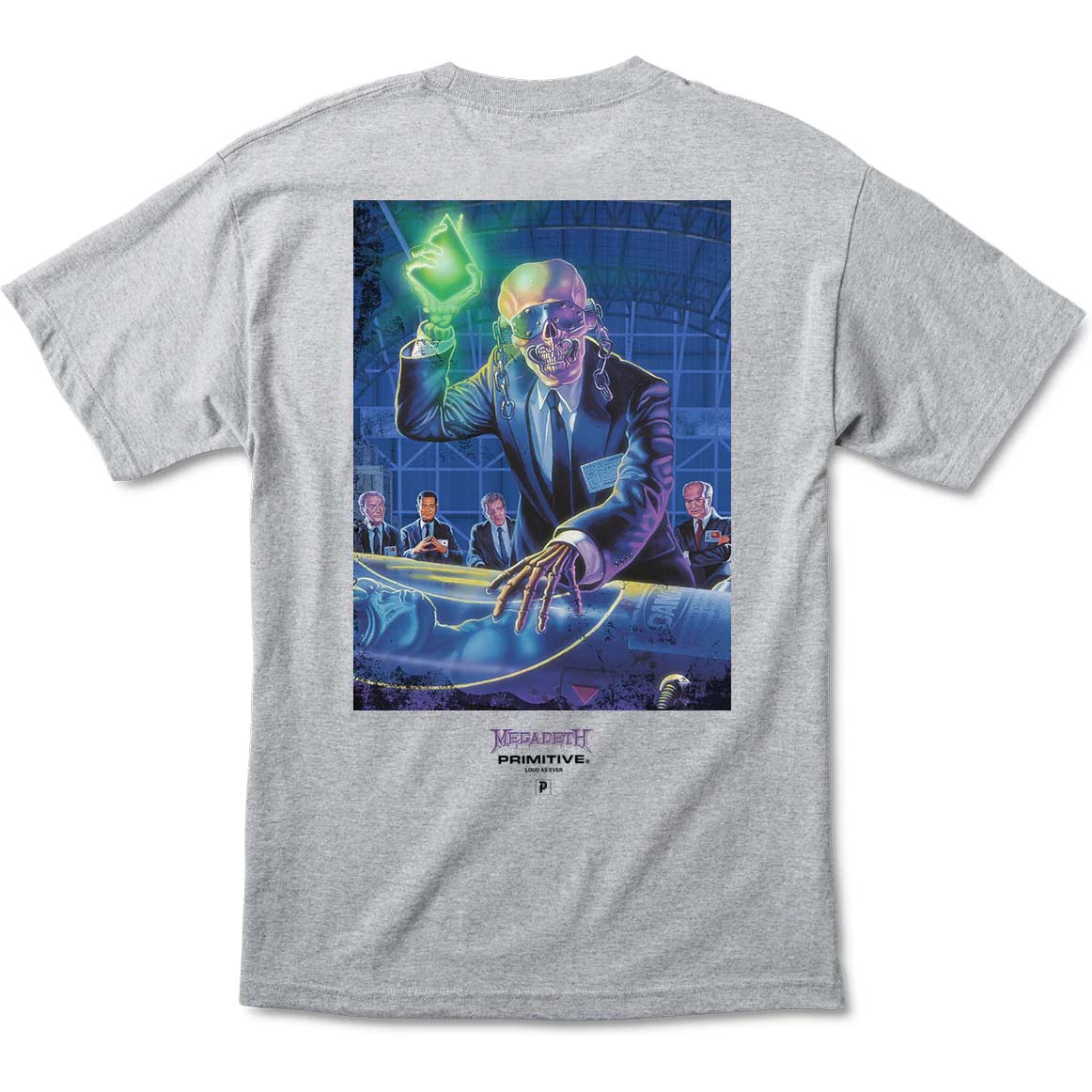 Primitive X Megadeth Hangar T Shirt - Athletic Heather
