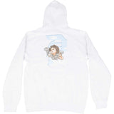 Primitive Lucky Embroided Logo Hoodie - White