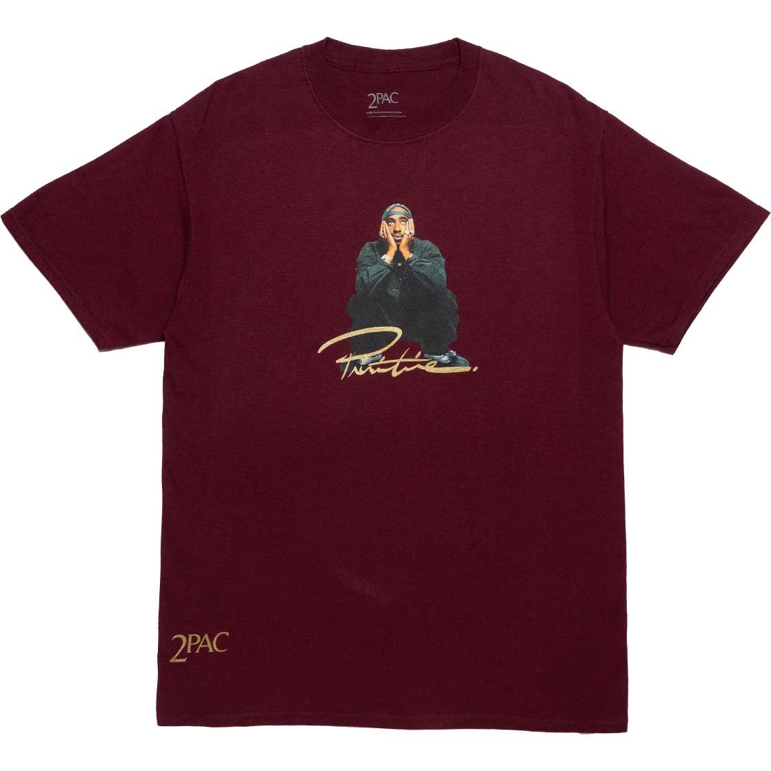 Primitive Shakur T Shirt - Burgundy