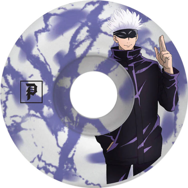 Primitive x Jujutsu Kaisen Skateboard Wheels - White 54mm