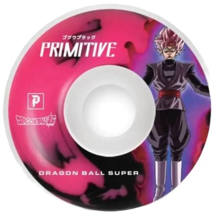 Primitive Goku Black Rose Swirl Skateboard Wheels 53mm