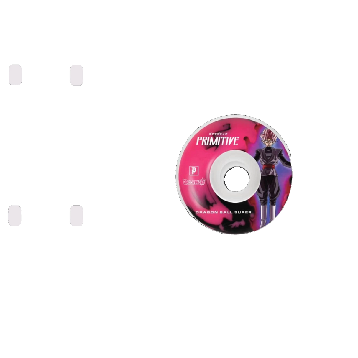 Primitive Goku Black Rose Swirl Skateboard Wheels 53mm