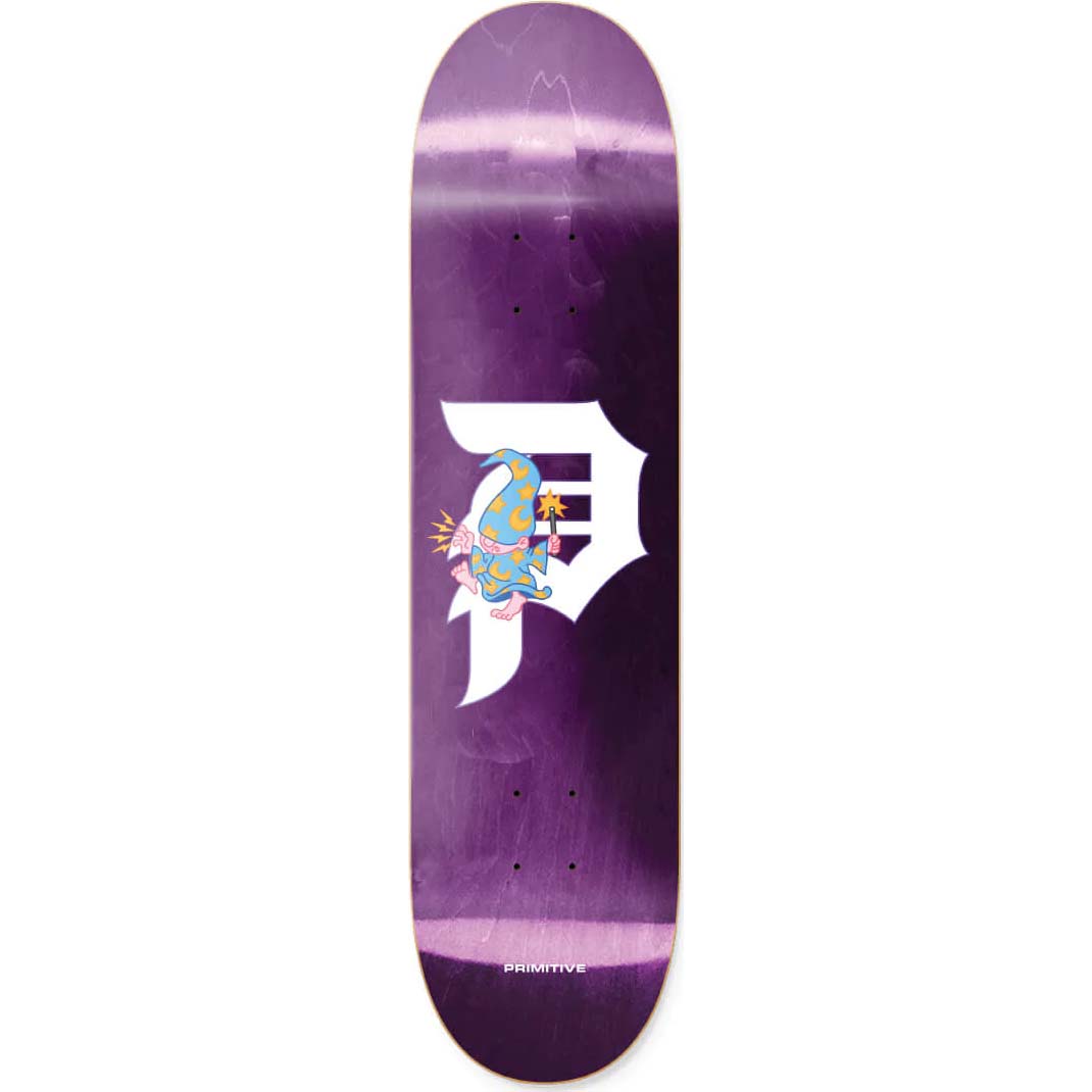 Primitive Wiz Team Skateboard Deck - Purple 8"