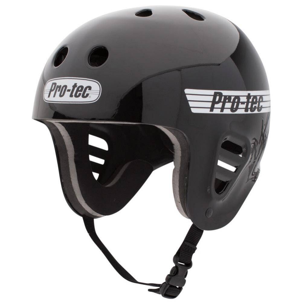 Pro-Tec Full Cut Water Helmet w/Mount Clip - Gloss Black