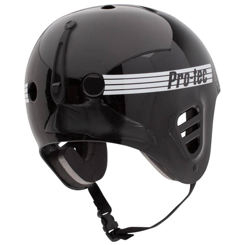 Pro-Tec Full Cut Water Helmet w/Mount Clip - Gloss Black