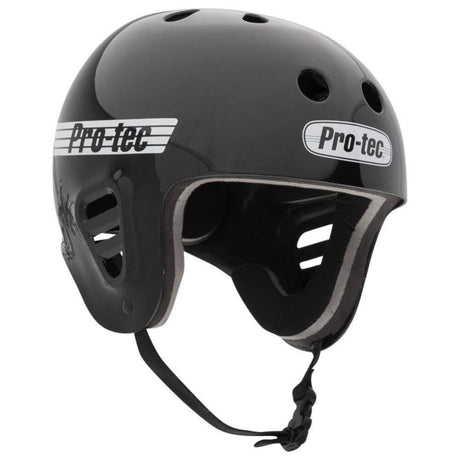 Pro-Tec Full Cut Water Helmet w/Mount Clip - Gloss Black