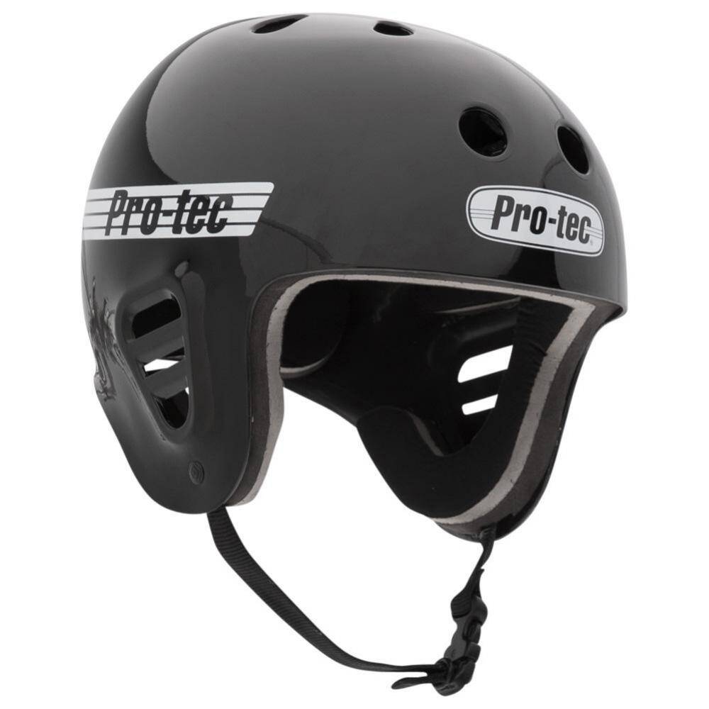 Pro-Tec Full Cut Water Helmet w/Mount Clip - Gloss Black