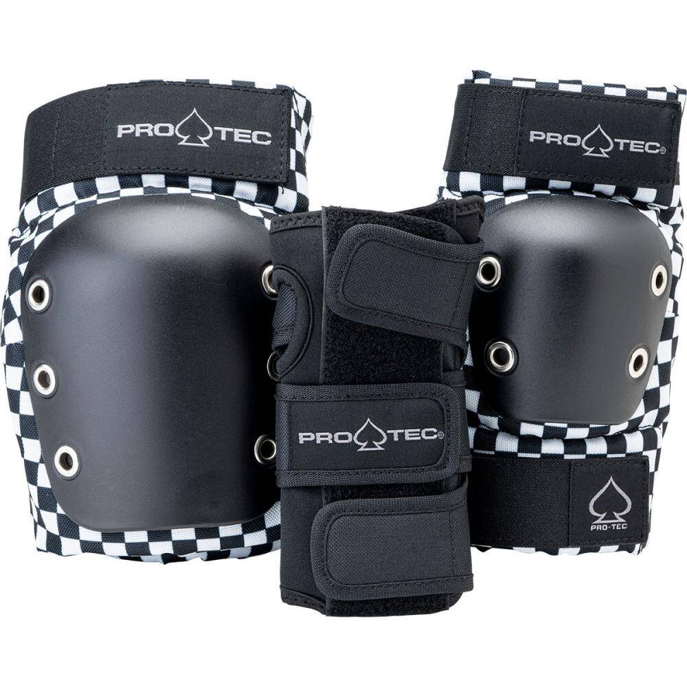 Pro-Tec Street Gear Junior 3 Pack Open Pad Set - Checker
