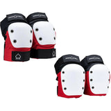 Pro-Tec Street Knee/Elbow Pad Set - Red/Black/White