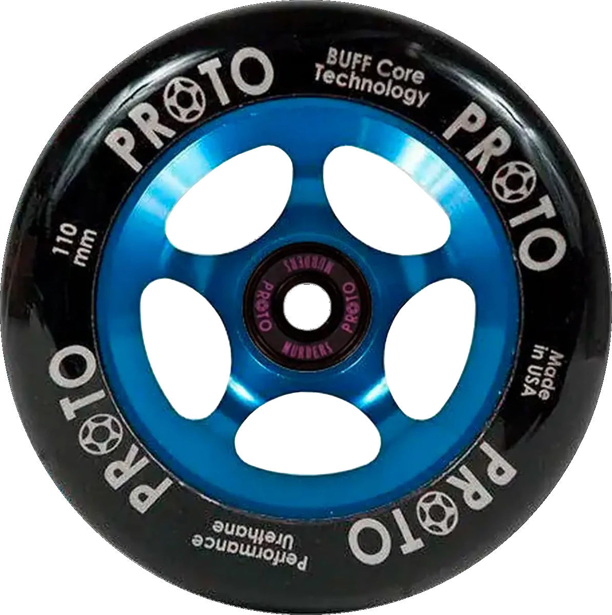 Proto Spoked Sliders Pro 110mm Scooter Wheel - Blue/Black