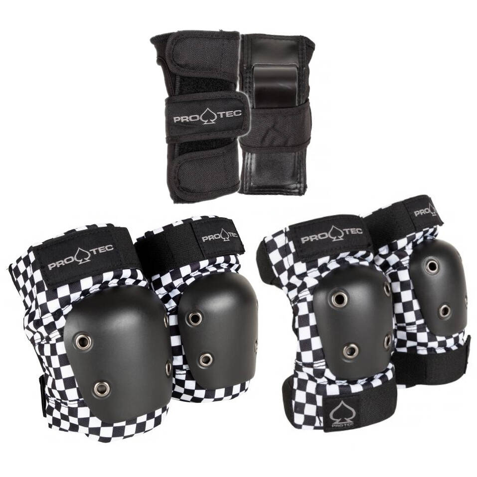 Pro-Tec Junior Street Gear 3 Pad Set - Checker Yth MED