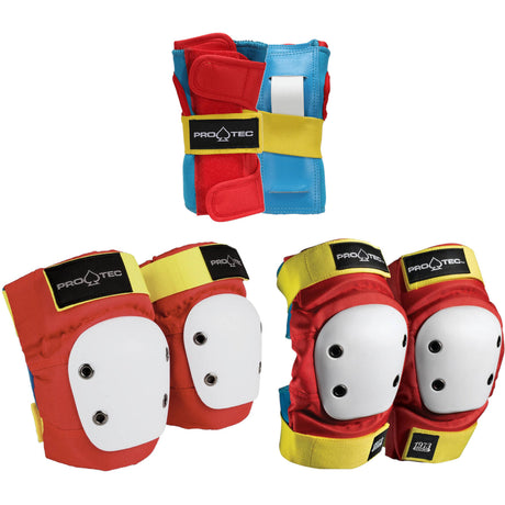 Pro-Tec Junior Street Gear 3 Pad Set - Retro Yth SML