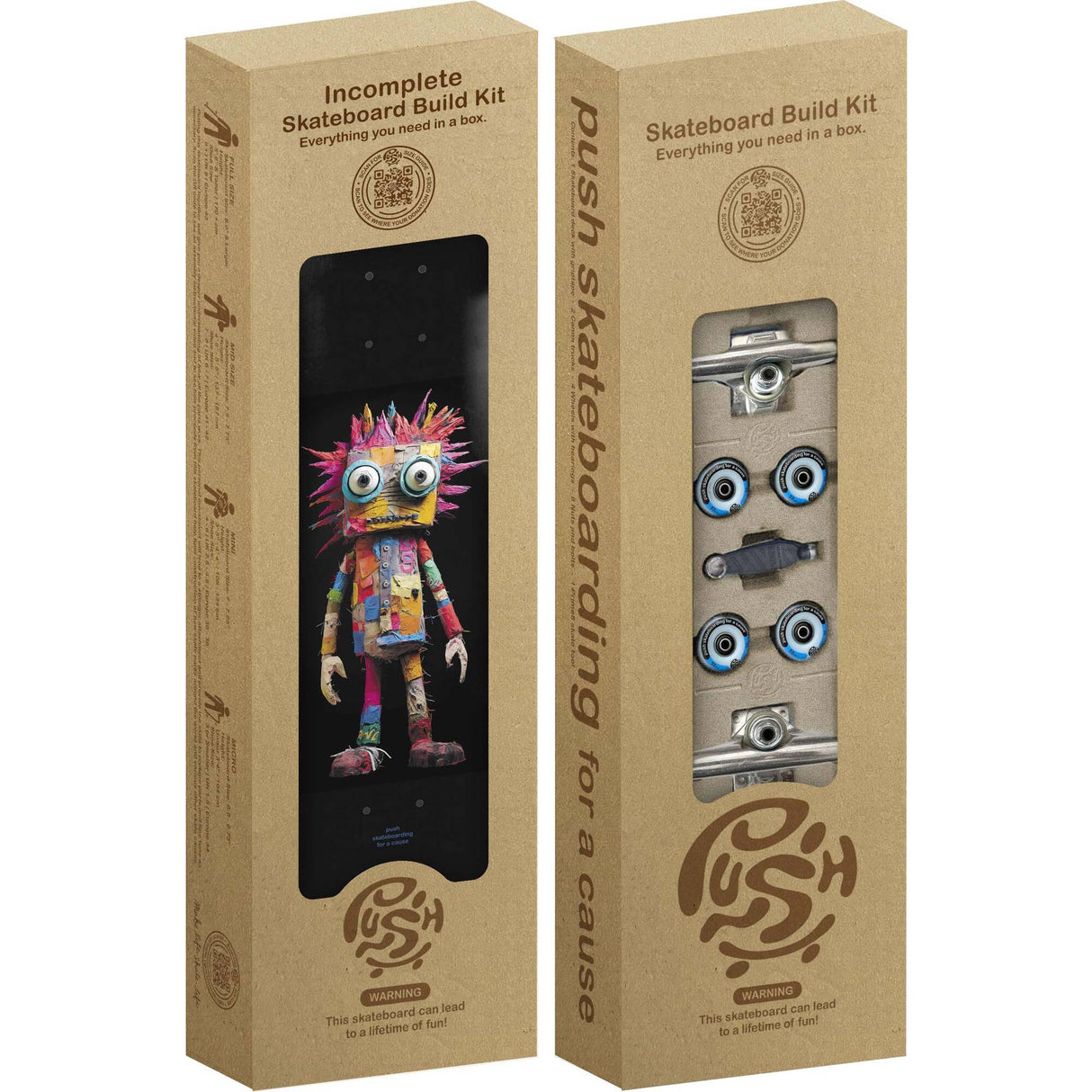 Push Rag Doll Guy First Push Incomplete Skateboard Kit - 8"