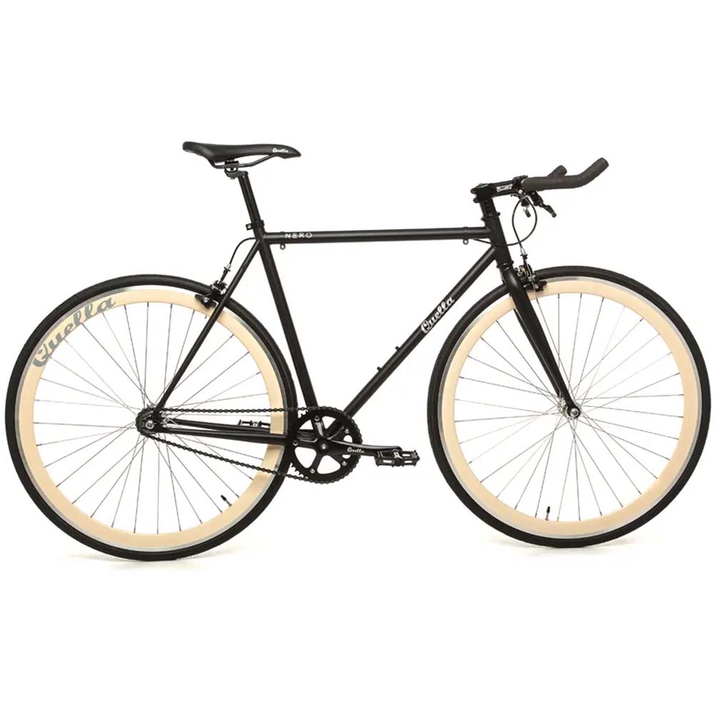 Quella 700C Fixie Bike Wheel Set - Cream