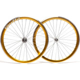 Quella 700C Fixie Bike Wheel Set - Gold