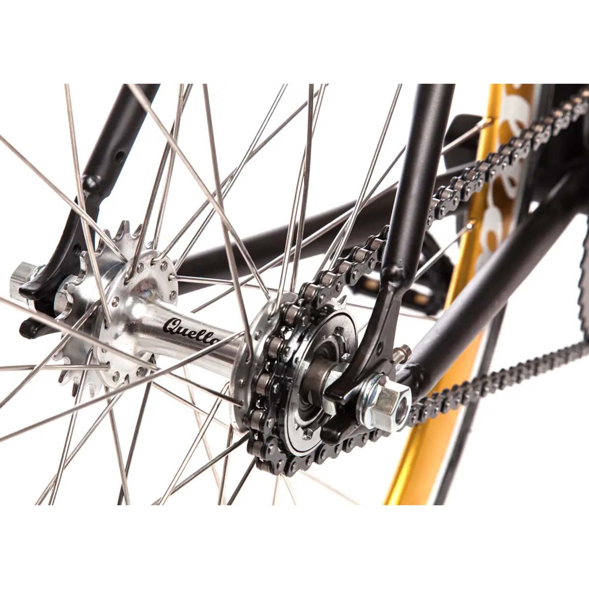 Quella 700C Fixie Bike Wheel Set - Gold