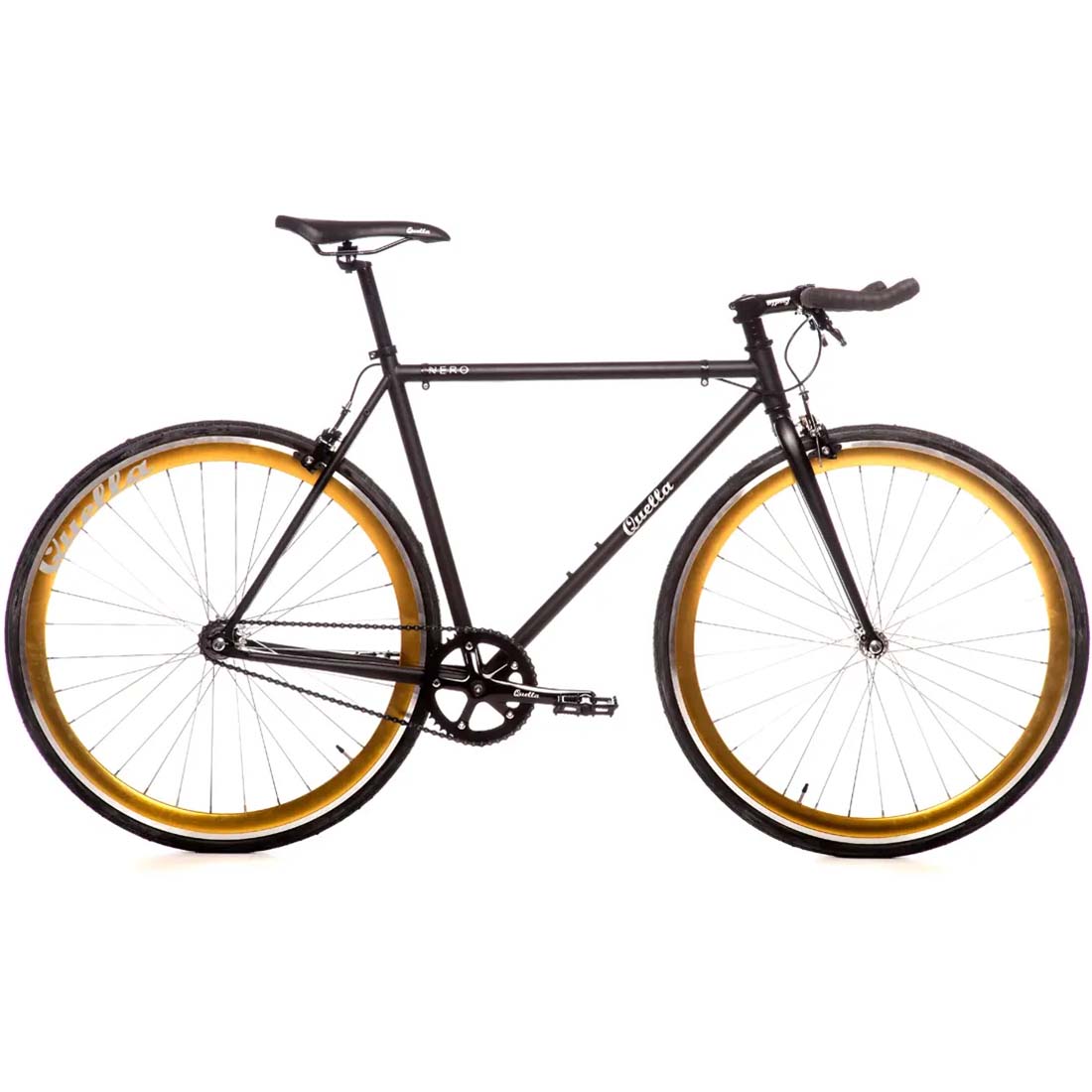 Quella 700C Fixie Bike Wheel Set - Gold