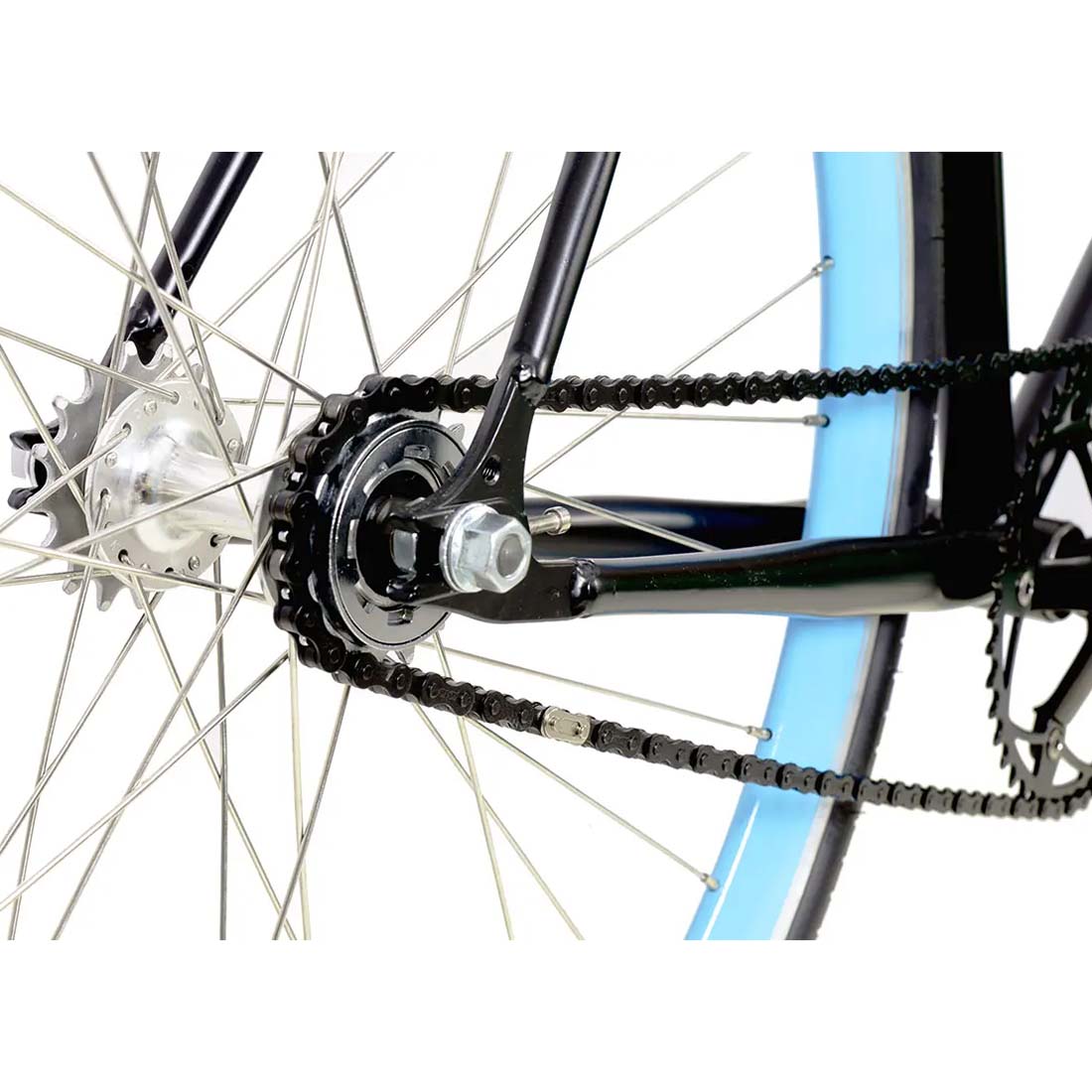Quella 700C Fixie Bike Wheel Set - Sky Blue