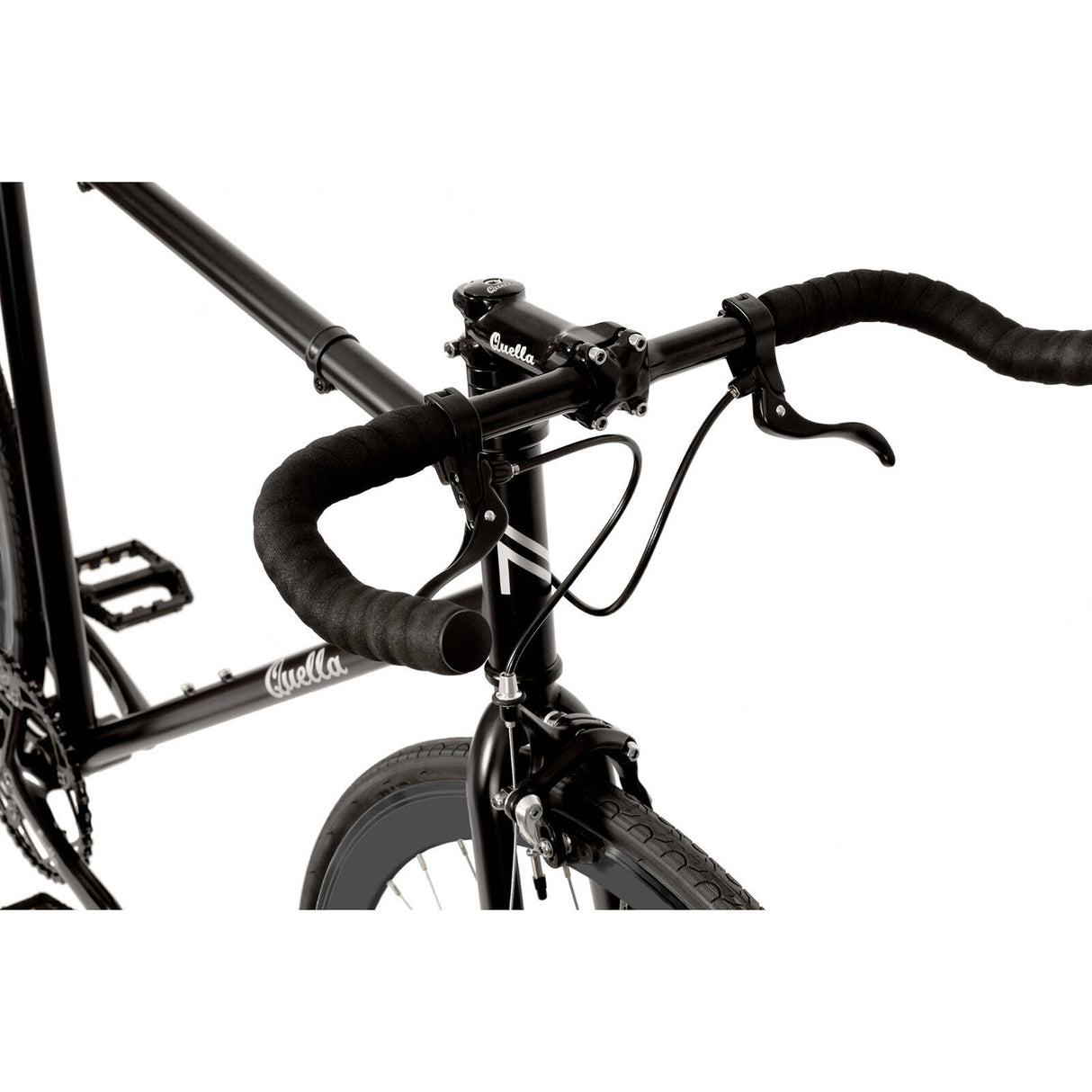 Quella Nero Single Speed Fixie Bike - Black