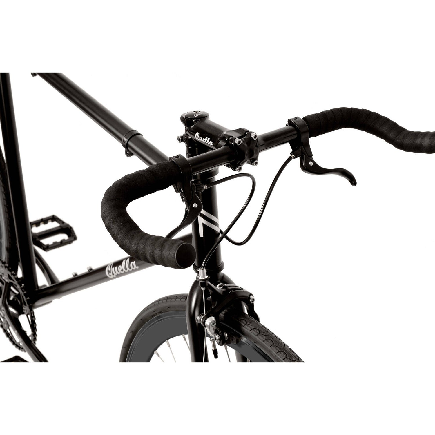 Quella Nero Single Speed Fixie Bike - Black