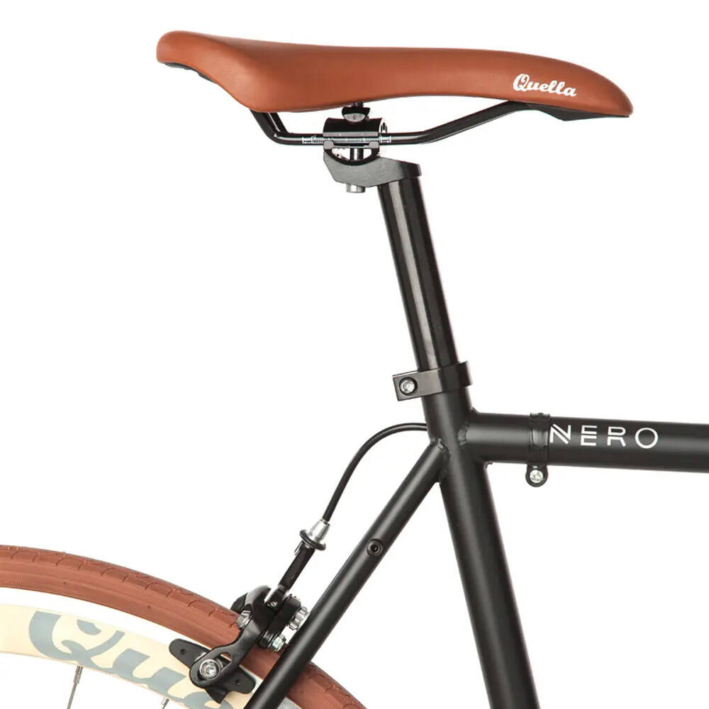 Quella Nero Single Speed Fixie Bike - Cappuccino
