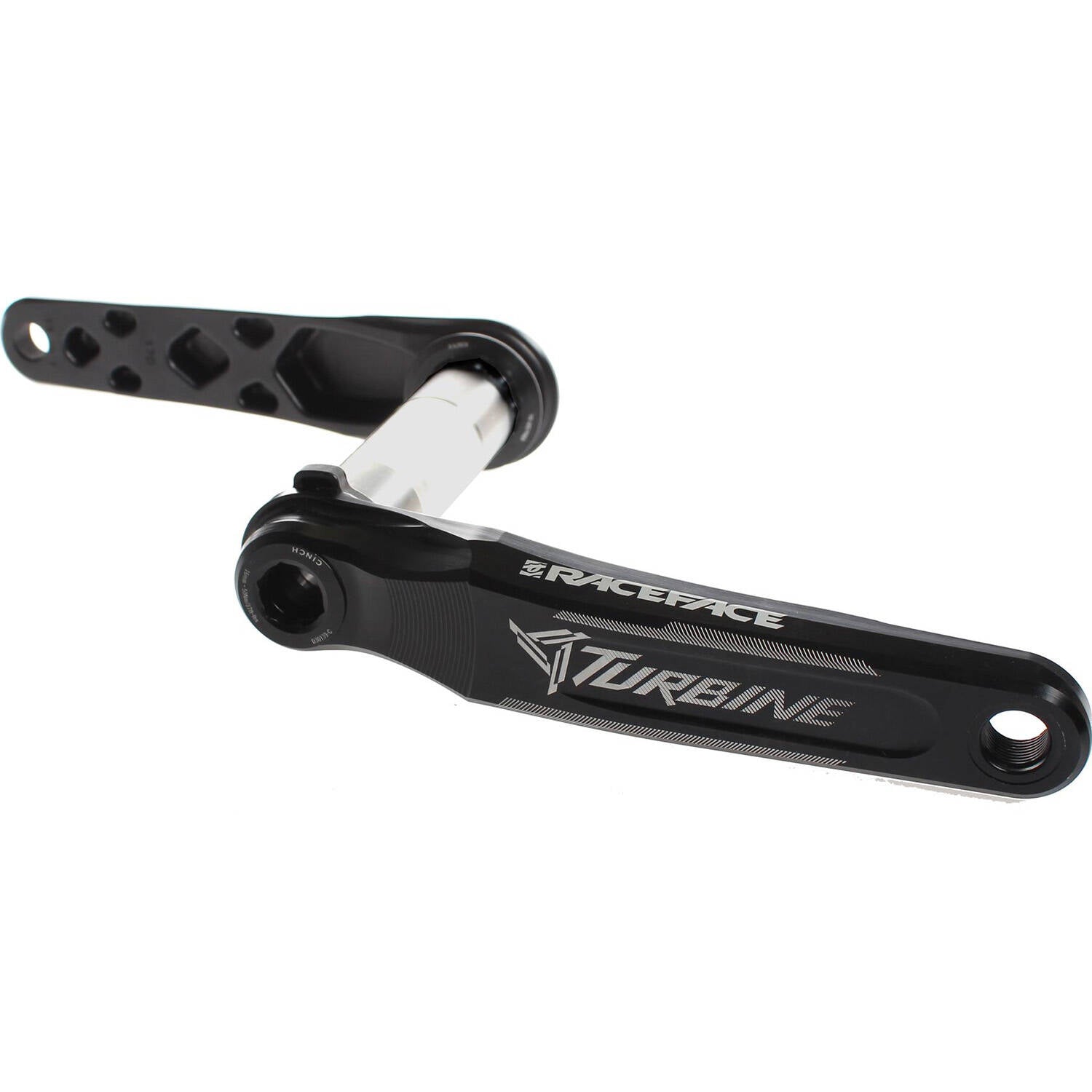 Race Face 2019 Alloy Turbine 136mm Crank (Arms Only) - Black 170mm