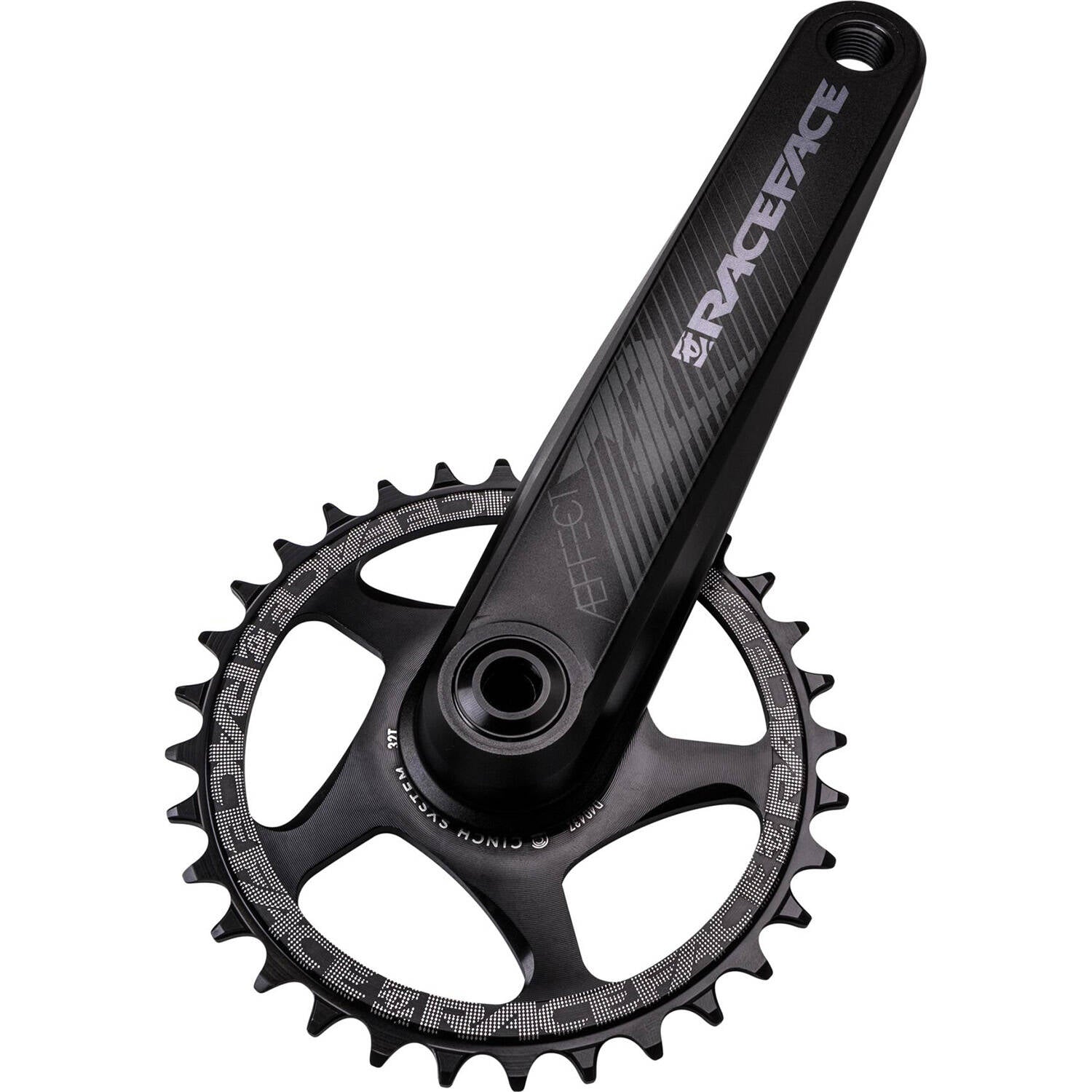 Race Face Aeffect-R 137mm Spindle Crank (Arms Only) - Black 170mm