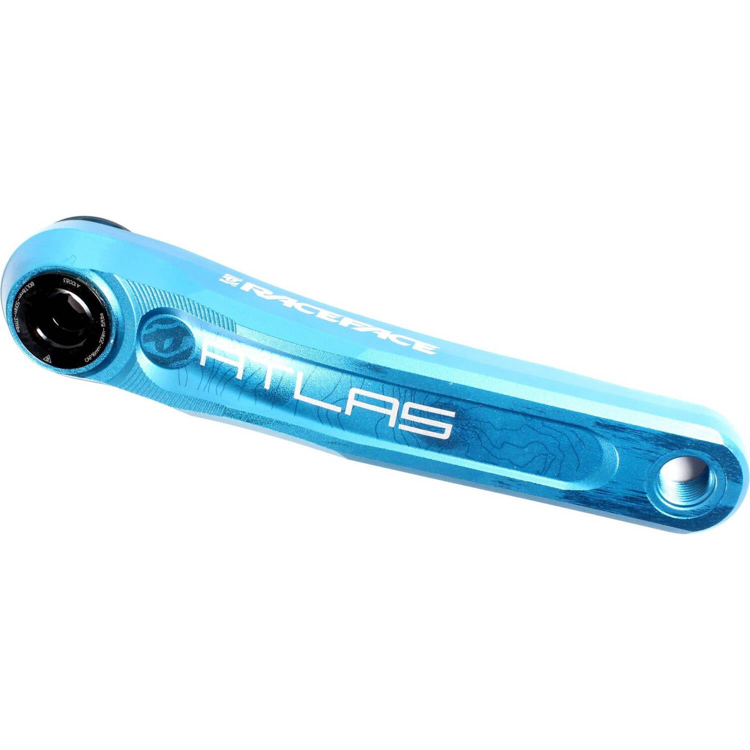Race Face Alloy Atlas 30 136mm Crank (Arms Only) - Blue 165mm