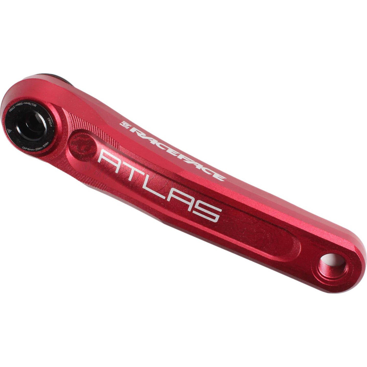 Race Face Alloy Atlas 30 136mm Crank (Arms Only) - Red 175mm