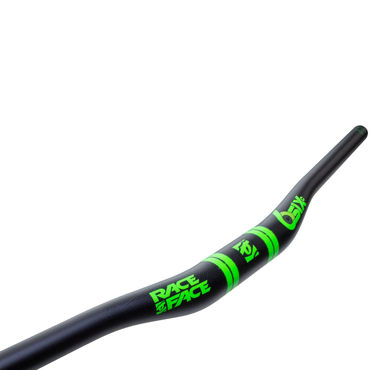Race Face Carbon SIXC 20mm Rise Handlebars - Black/Green Logo 35mm x 820mm