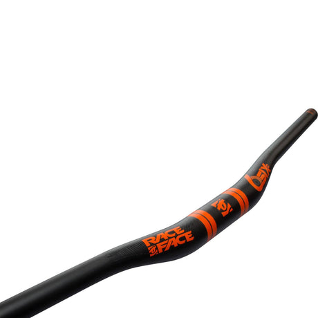 Race Face Carbon SIXC 20mm Rise Handlebars - Black/Orange Logo 35mm x 820mm