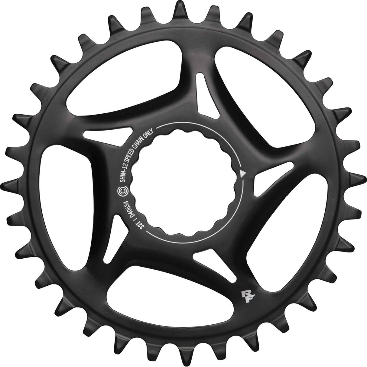 Race Face 2021 Direct Mount Cinch Shimano 12 Speed Chain Ring - Black 30T