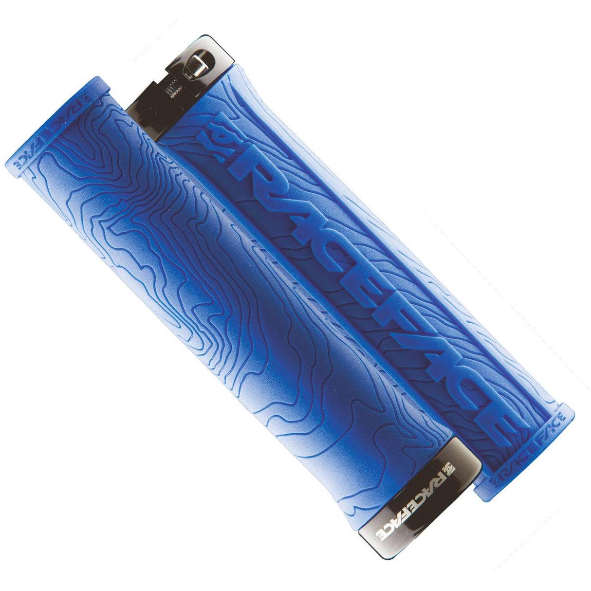 Race Face Half Nelson w/Lock Mountain Bike Grips - Blue