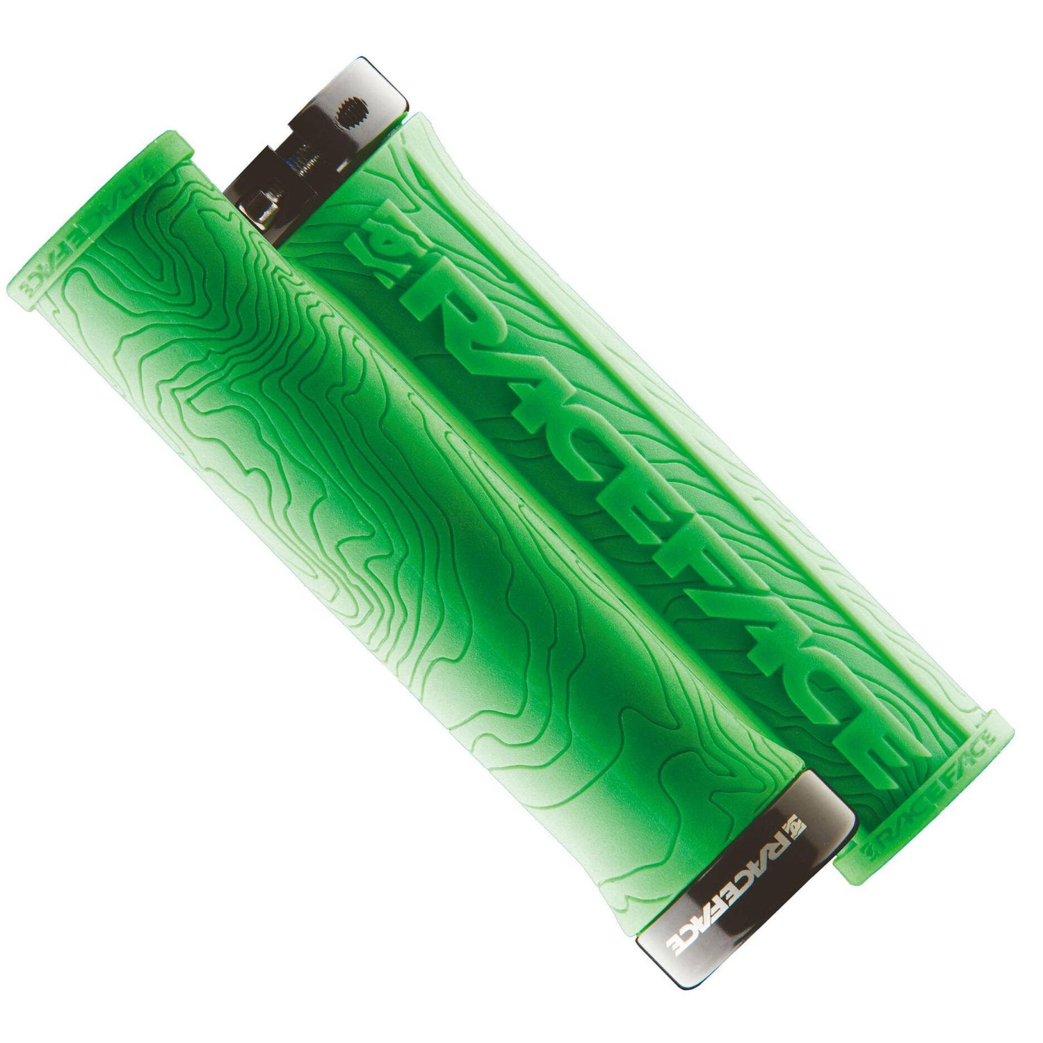 Race Face Half Nelson w/Lock Mountain Bike Grips - Green