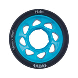 Radar Halo 59mm Roller Skate Wheels x 4 - Charcoal/Blue 95a