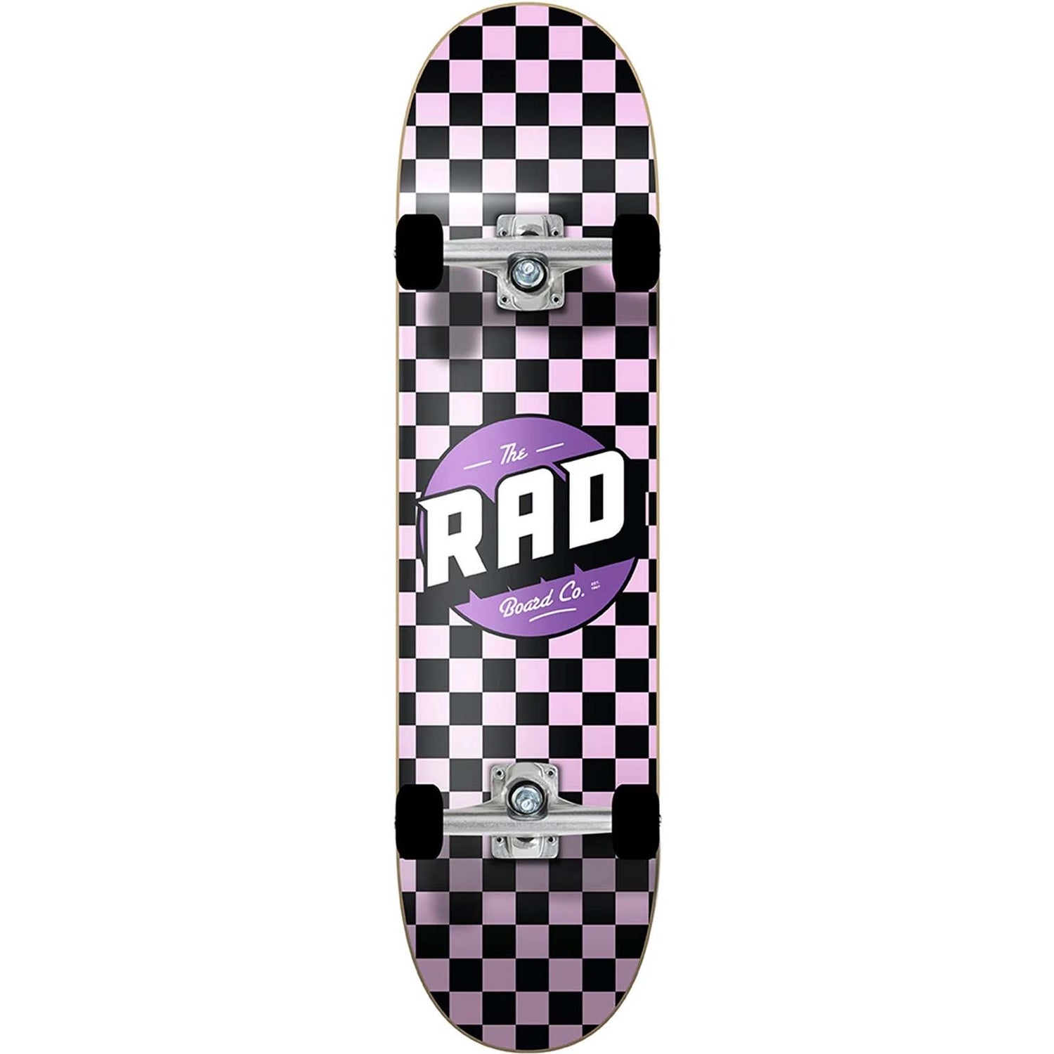 Rad Dude Crew Complete Skateboard Powder Pink/Black - 7.75"
