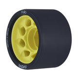 Radar Halo 59mm Roller Skate Wheels - Charcoal/Yellow 91A